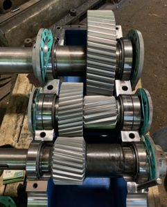 A gearbox after the rebuilding process