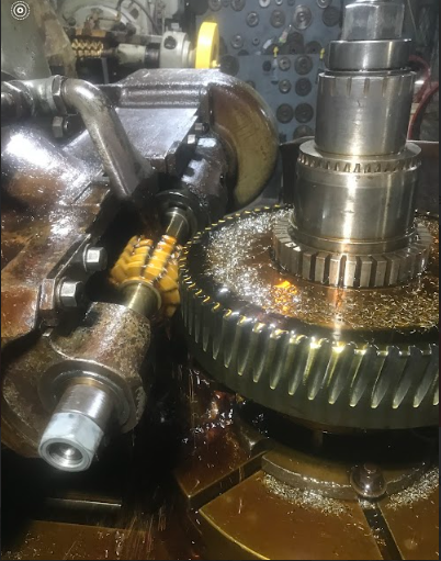 A large machine placed on the floor.